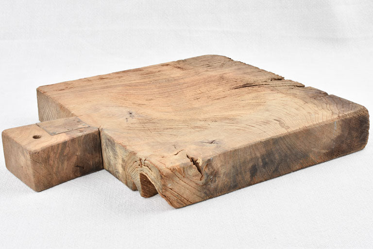 Antique French cutting board - square 15¼" x 12½"