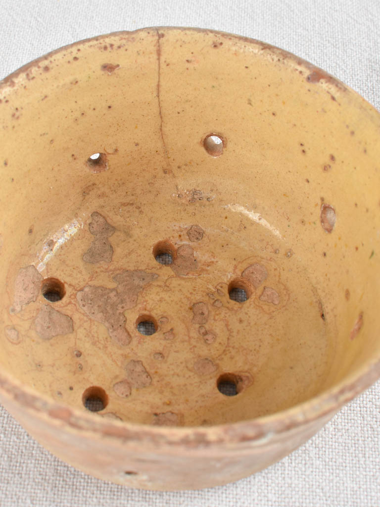 Collection of 21 terracotta cheese strainers 'faisselles'