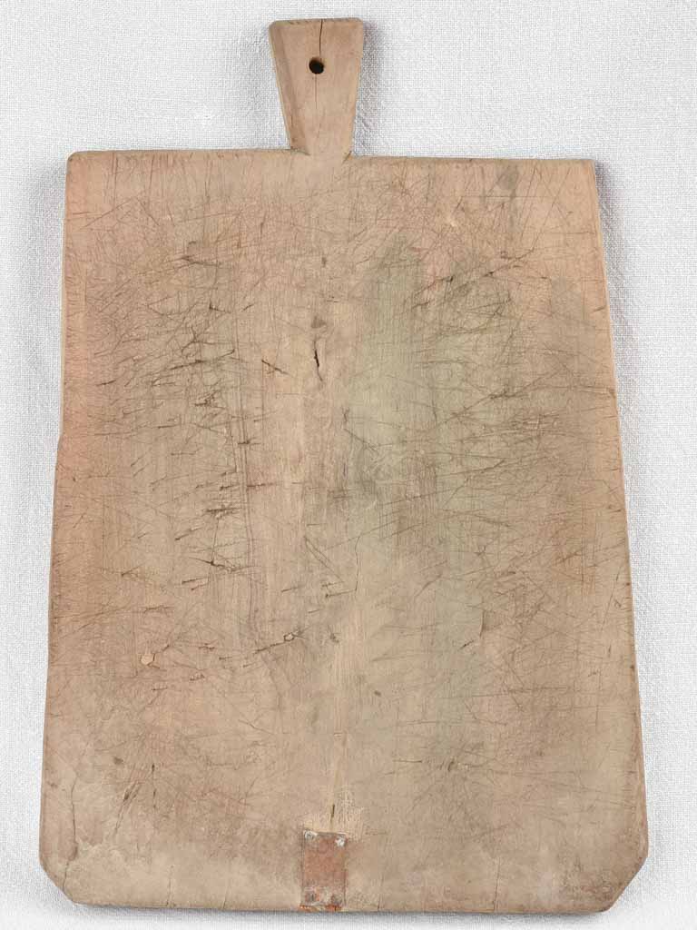 Antique French cutting board w/ repairs 18½" x 12½"