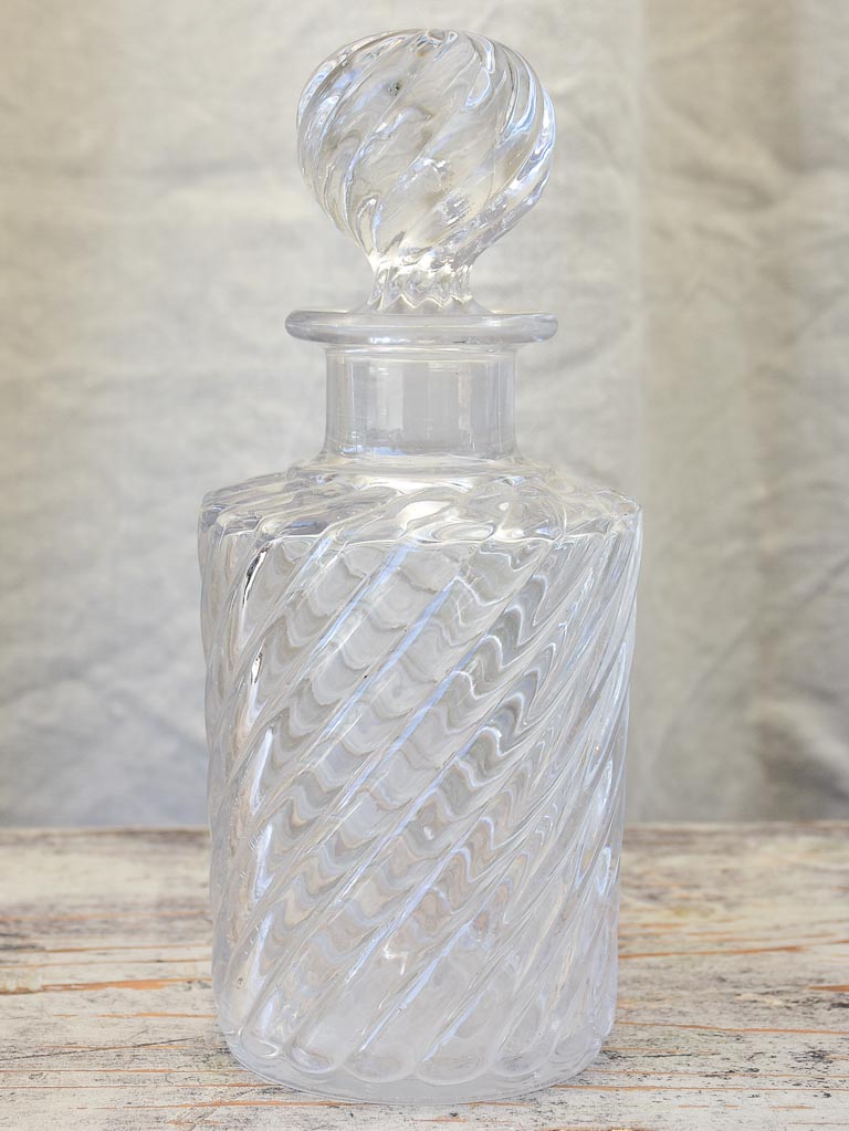 Set of Five Antique Crystal Perfume Bottles