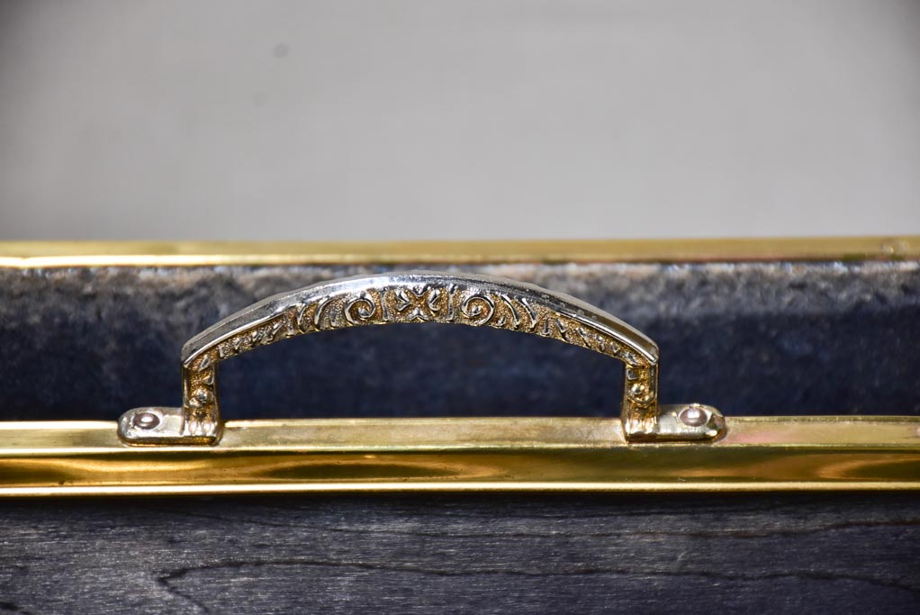 1970's brass newspaper and magazine stand
