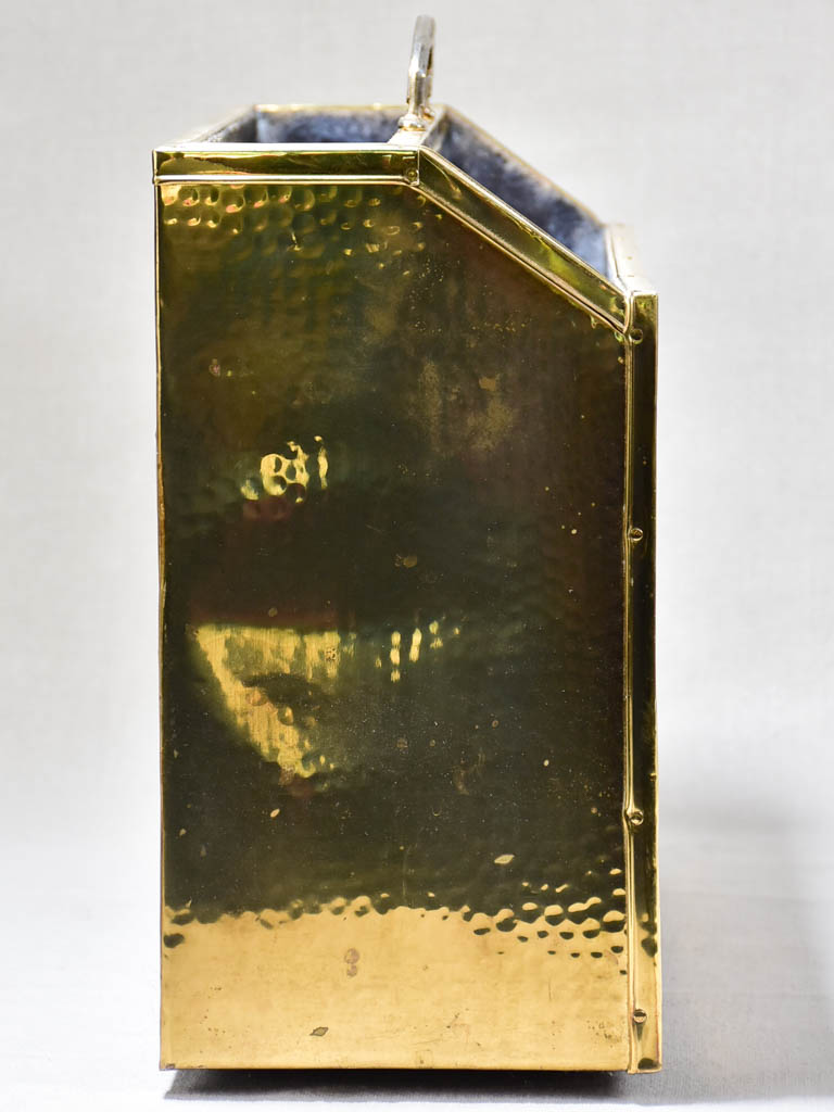 1970's brass newspaper and magazine stand