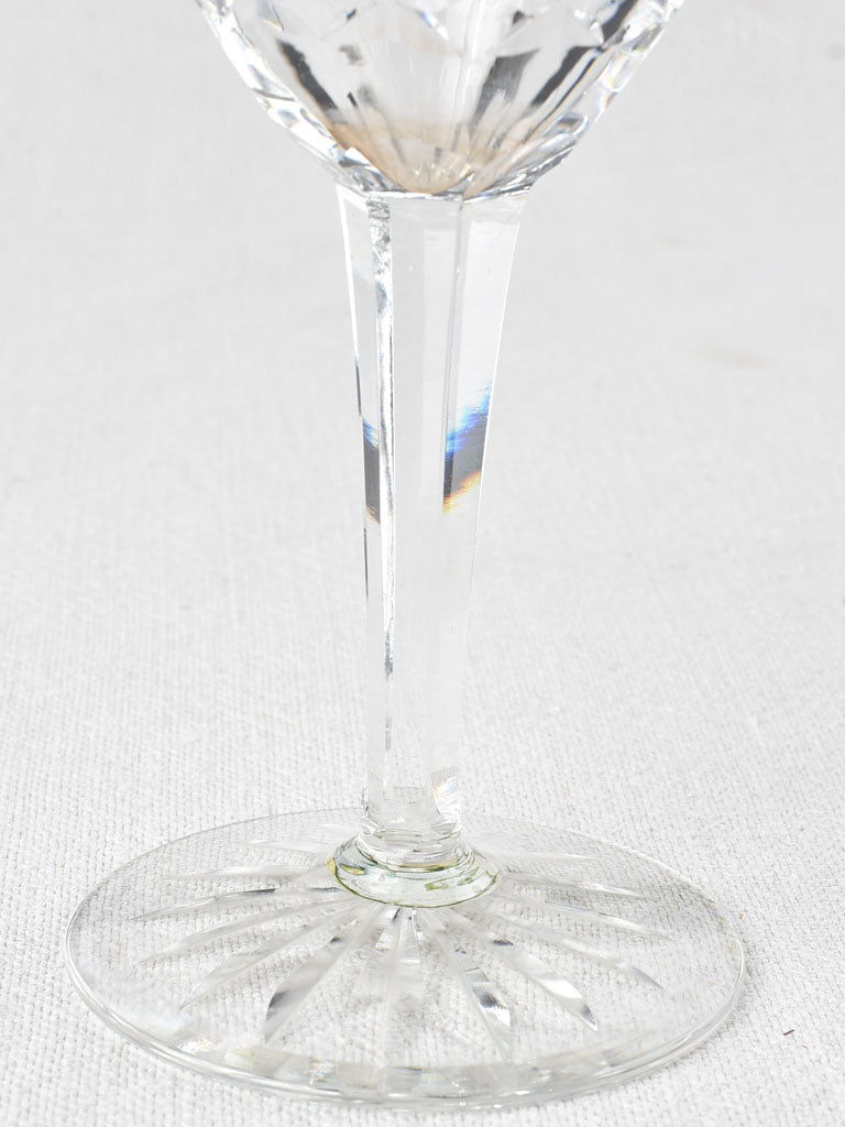 Fancy French-made crystal water glasses