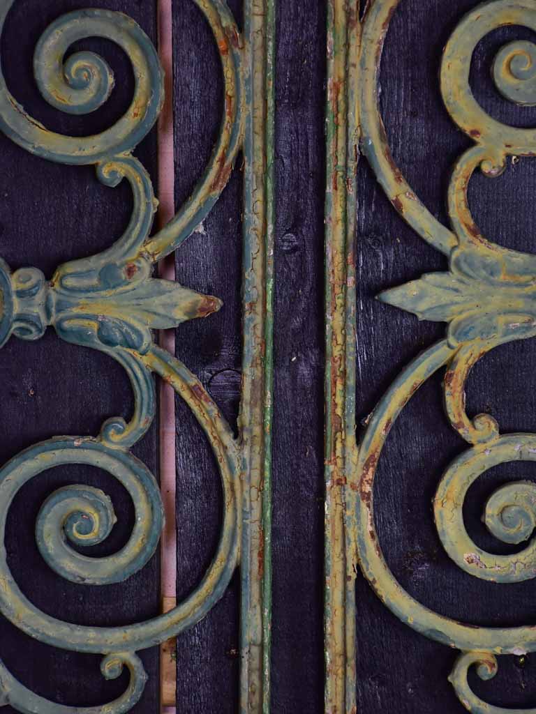 Set of 3 Napoleon III cast iron balcony balustrades 44½" x 15"