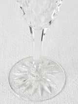 1950s luxurious crystal water glasses