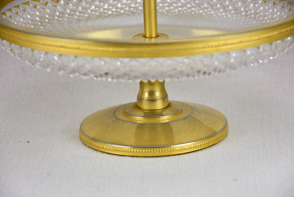 Three vintage tiered cake stands 12½"