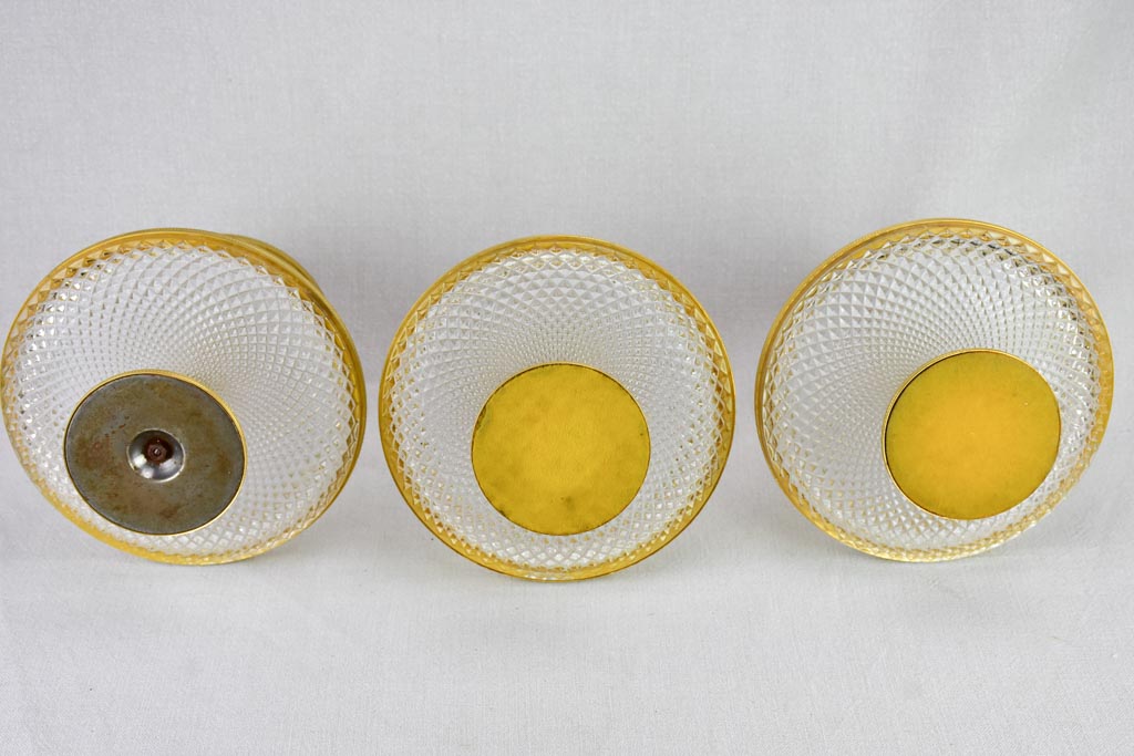 Three vintage tiered cake stands 12½"