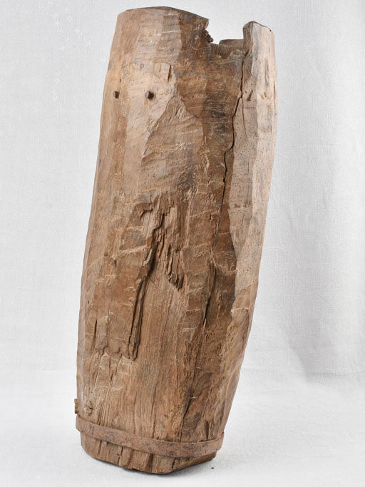 Timeworn patina antique French mortar