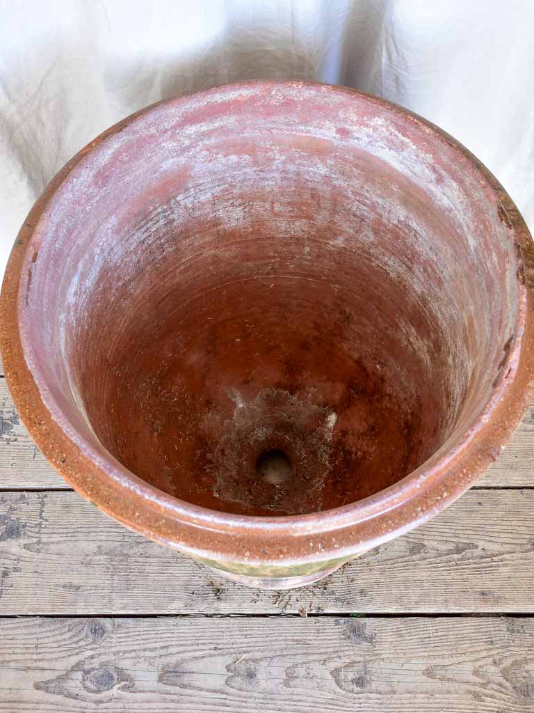Large Flame Glazed Anduze Urn Branded BOISSET