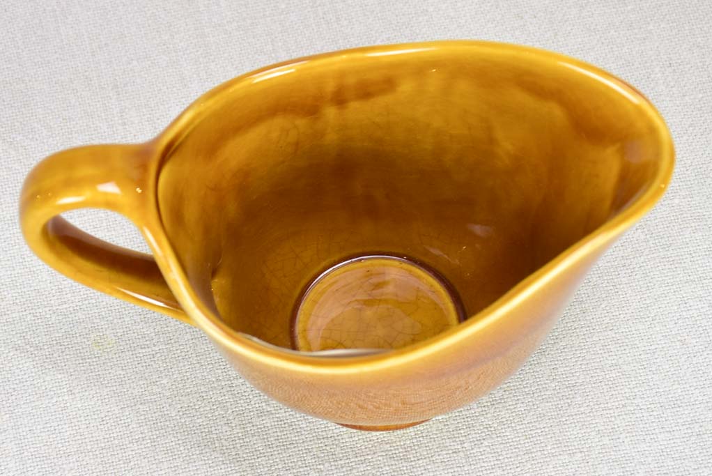 Set of eight seafood plates with pitcher Longchamp faience 9½"