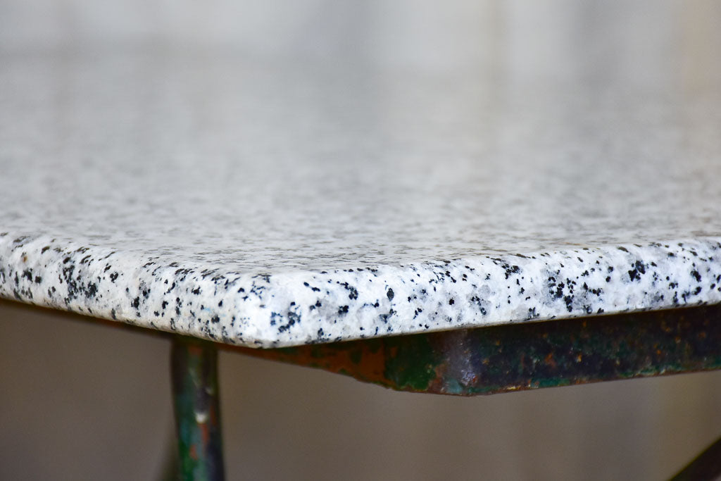 Antique rectangular Butcher’s Table with Granite Top