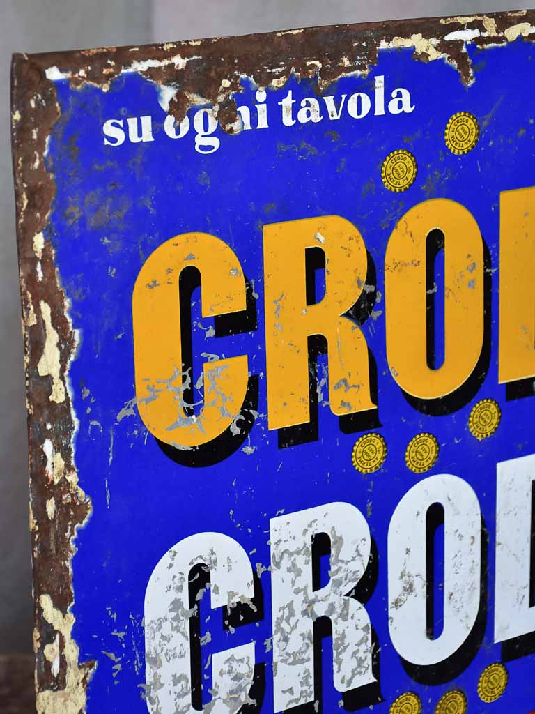 Vintage Italian Crodo Sign