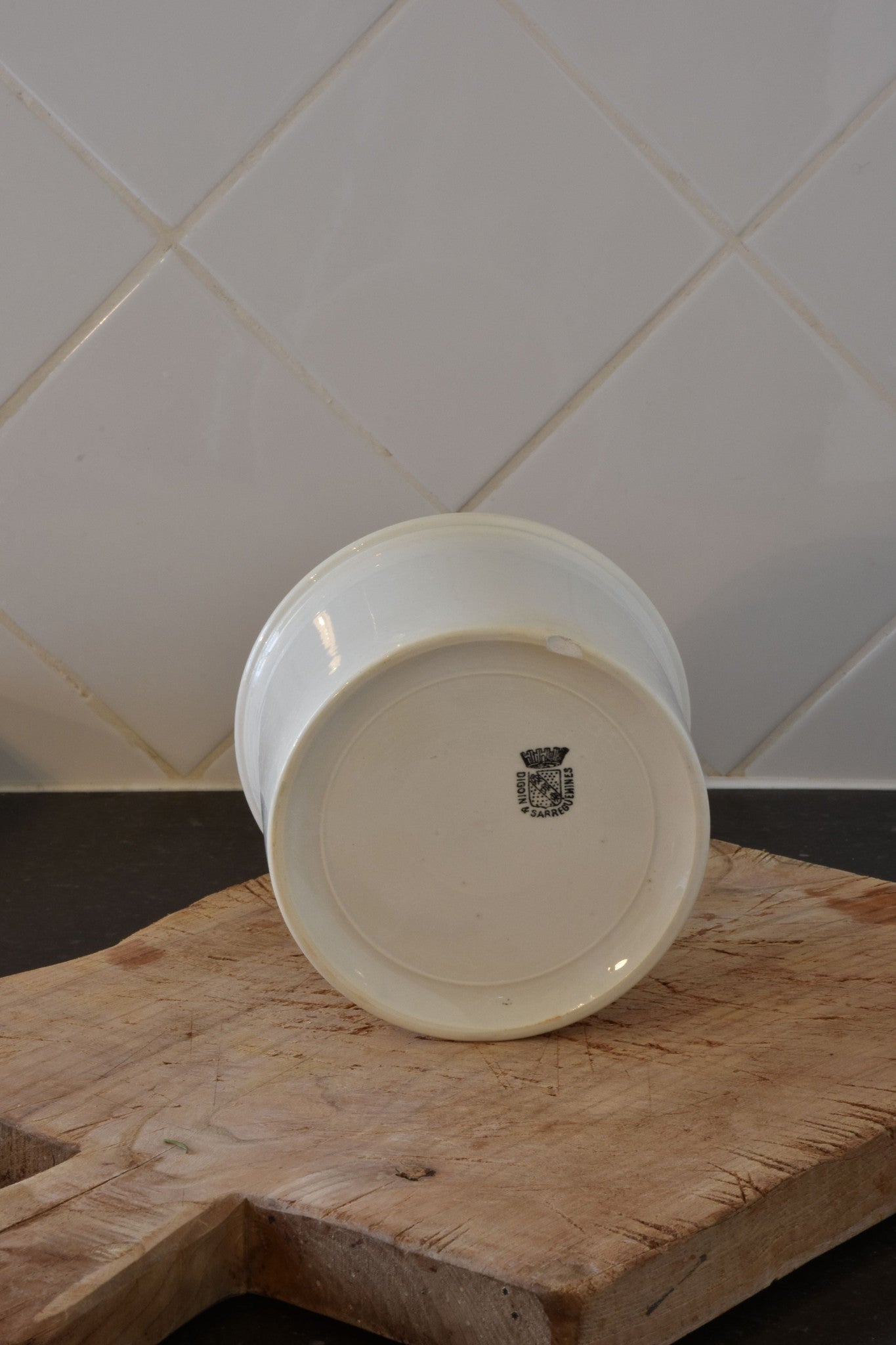 Preserving jar, ironstone 6", late-19th-century