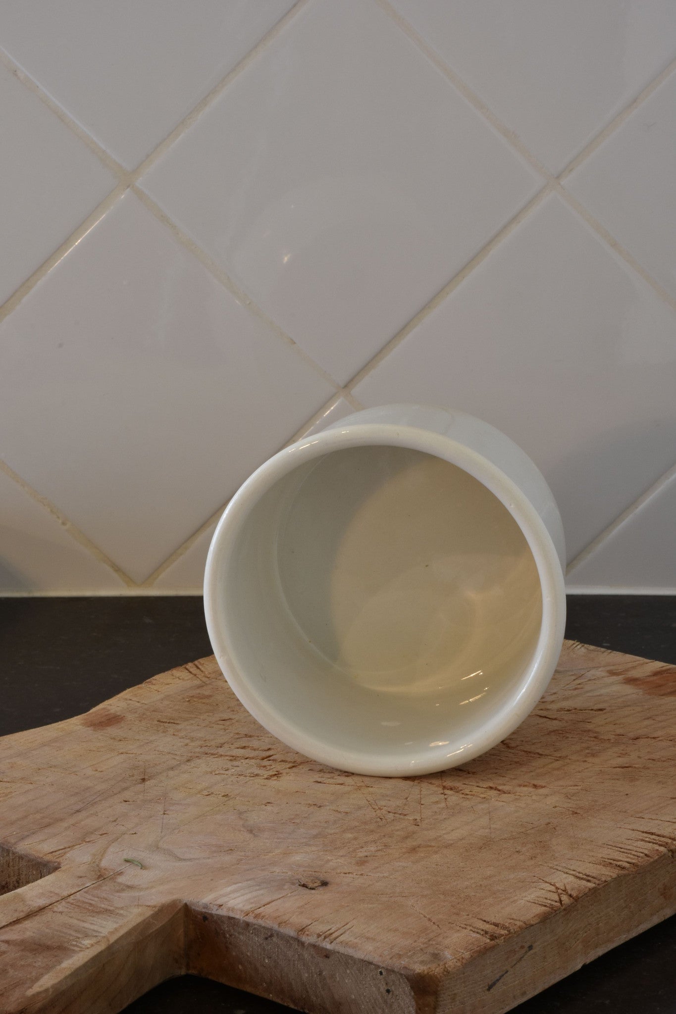 Preserving jar, ironstone 6", late-19th-century