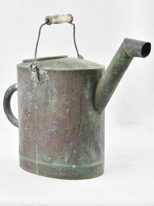 Rustic antique French watering can 15¼"