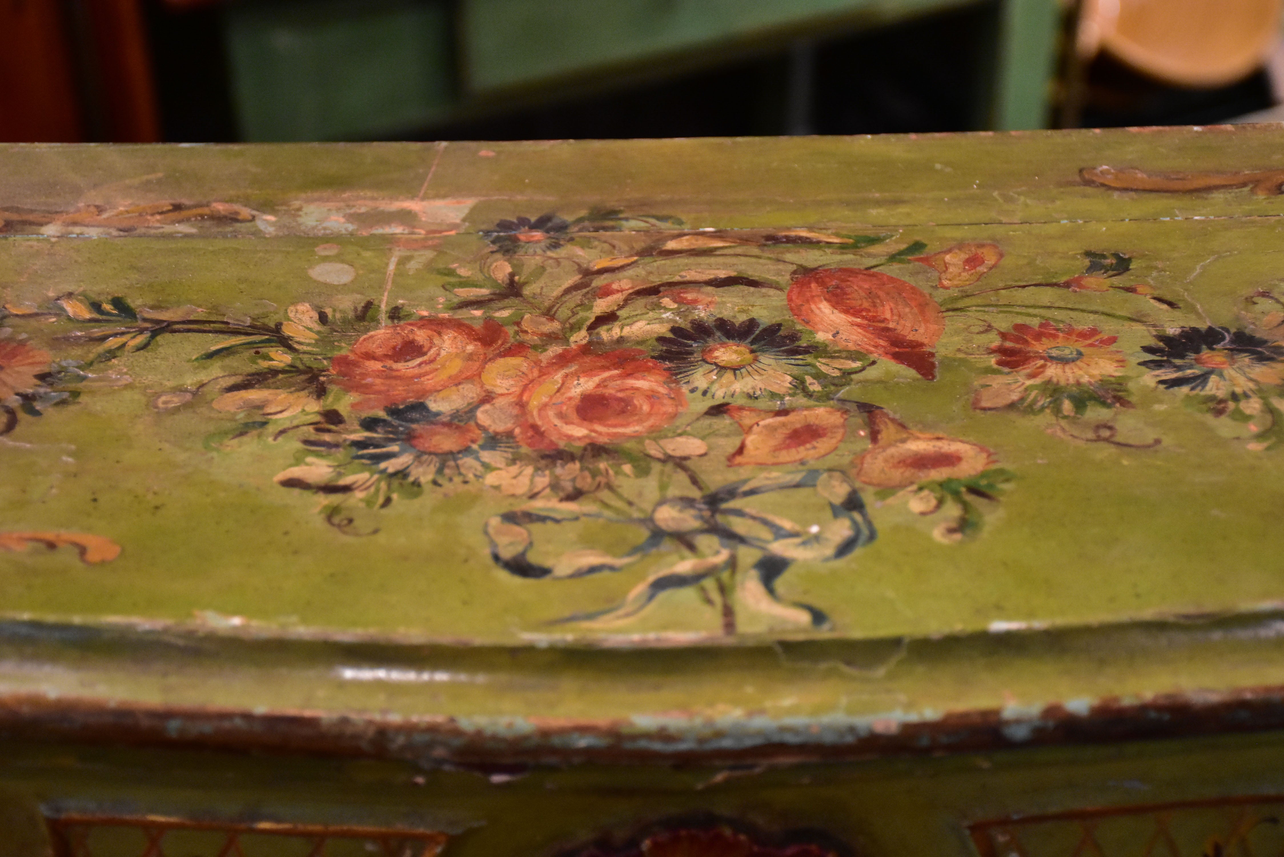 Louis XV style storage bench