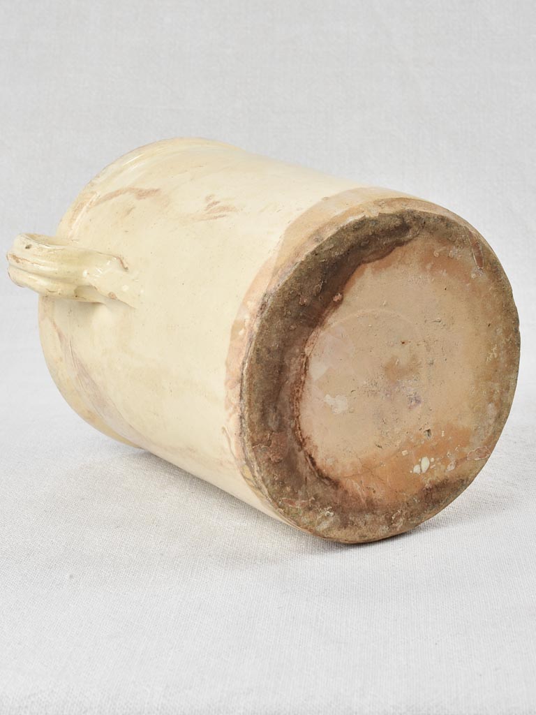 Antique Italian anchovy pot with handles 8"