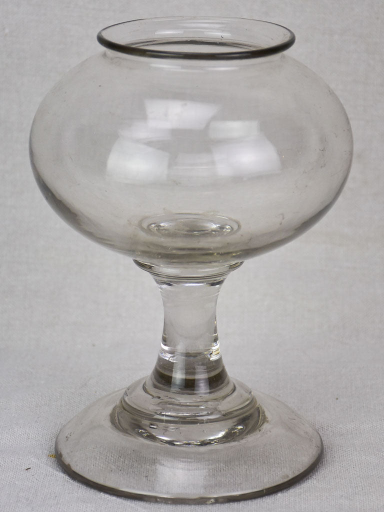 Rare small antique Sangsue apothecary jar 8¾"
