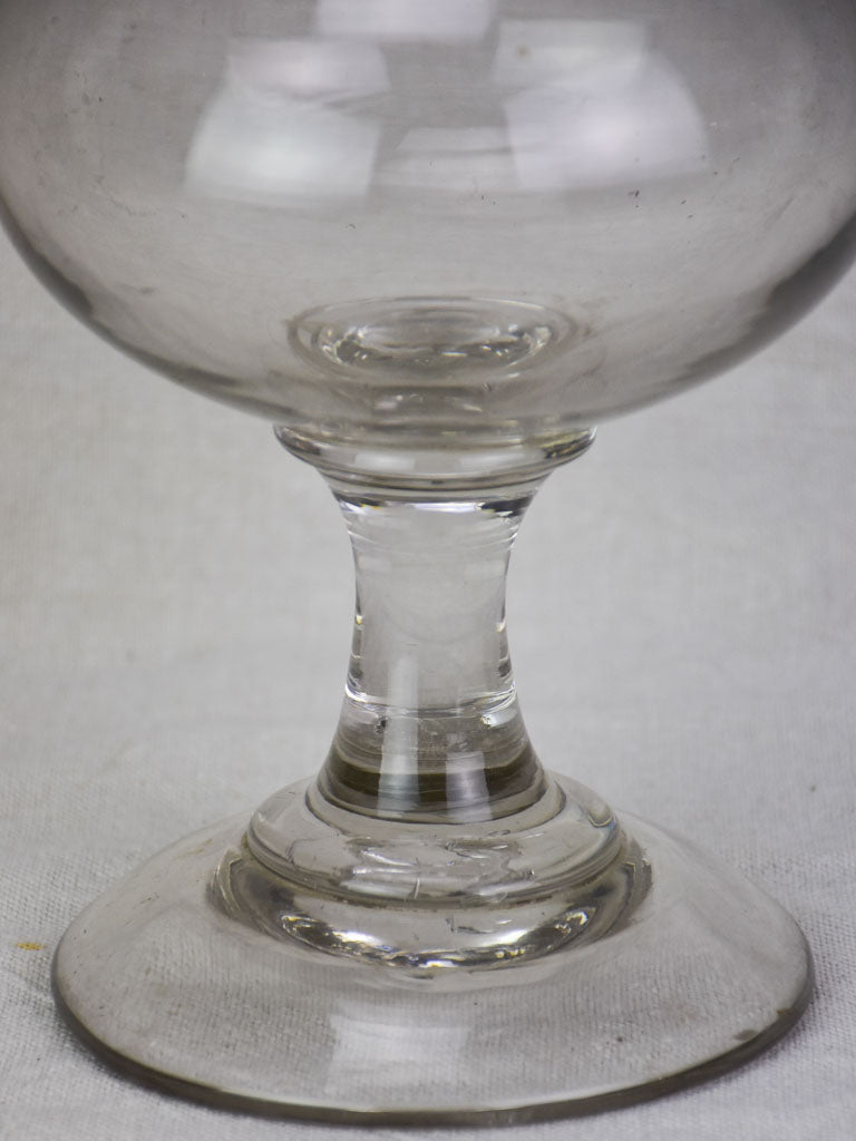 Rare small antique Sangsue apothecary jar 8¾"