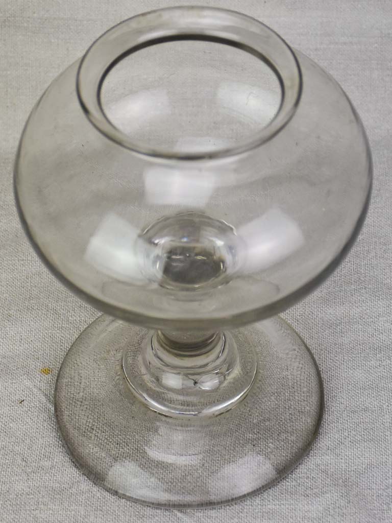 Rare small antique Sangsue apothecary jar 8¾"