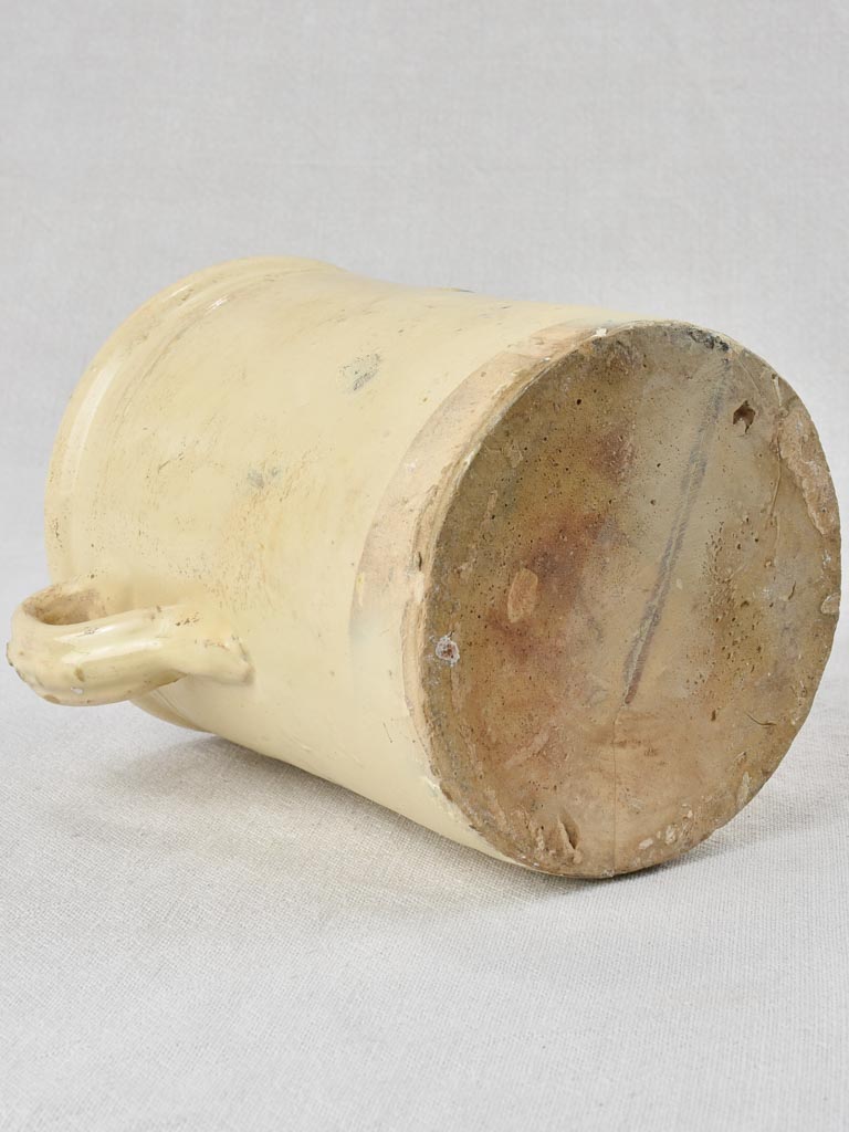 Antique Italian anchovy pot with handles 7½"