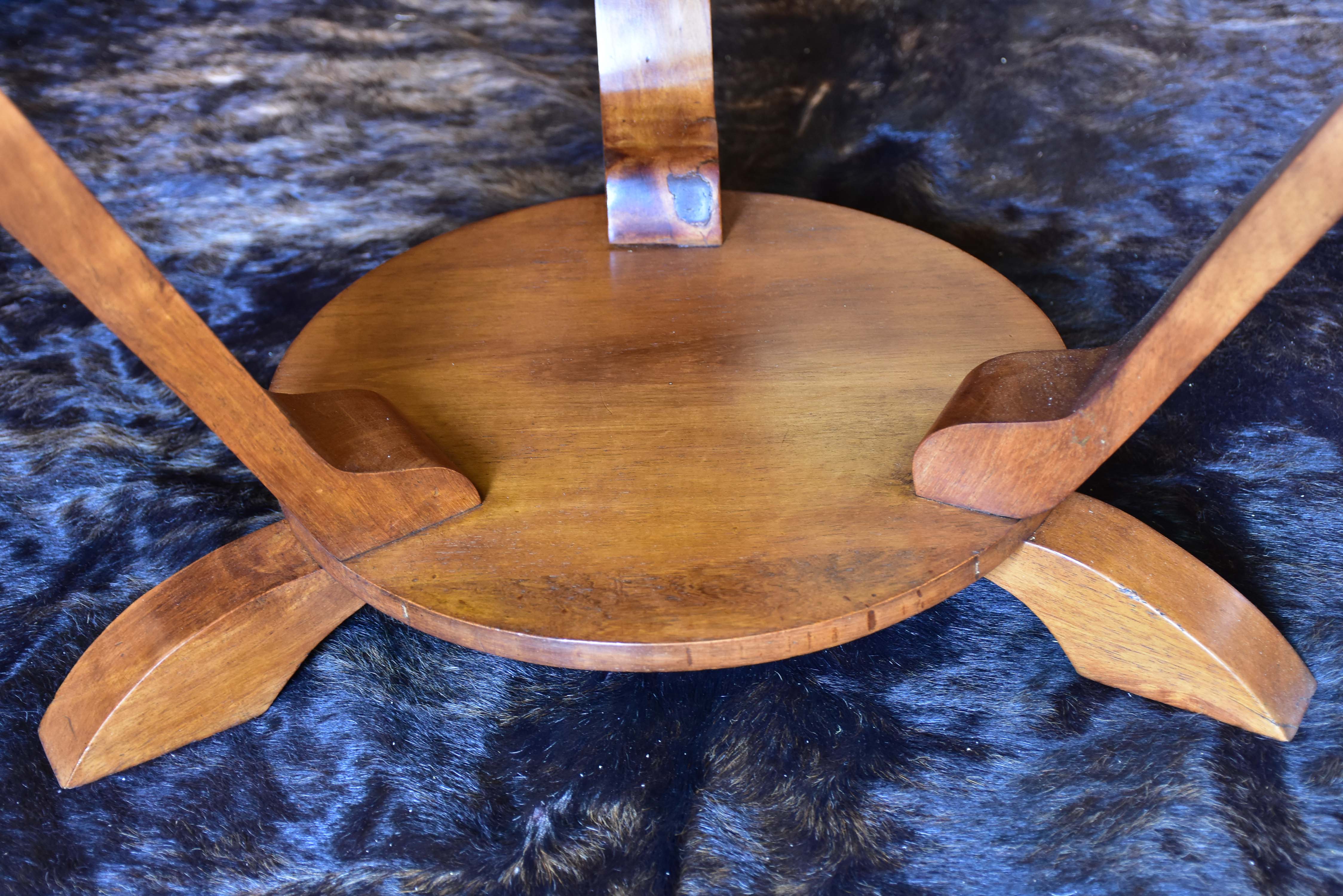 Art deco side table with marquetry