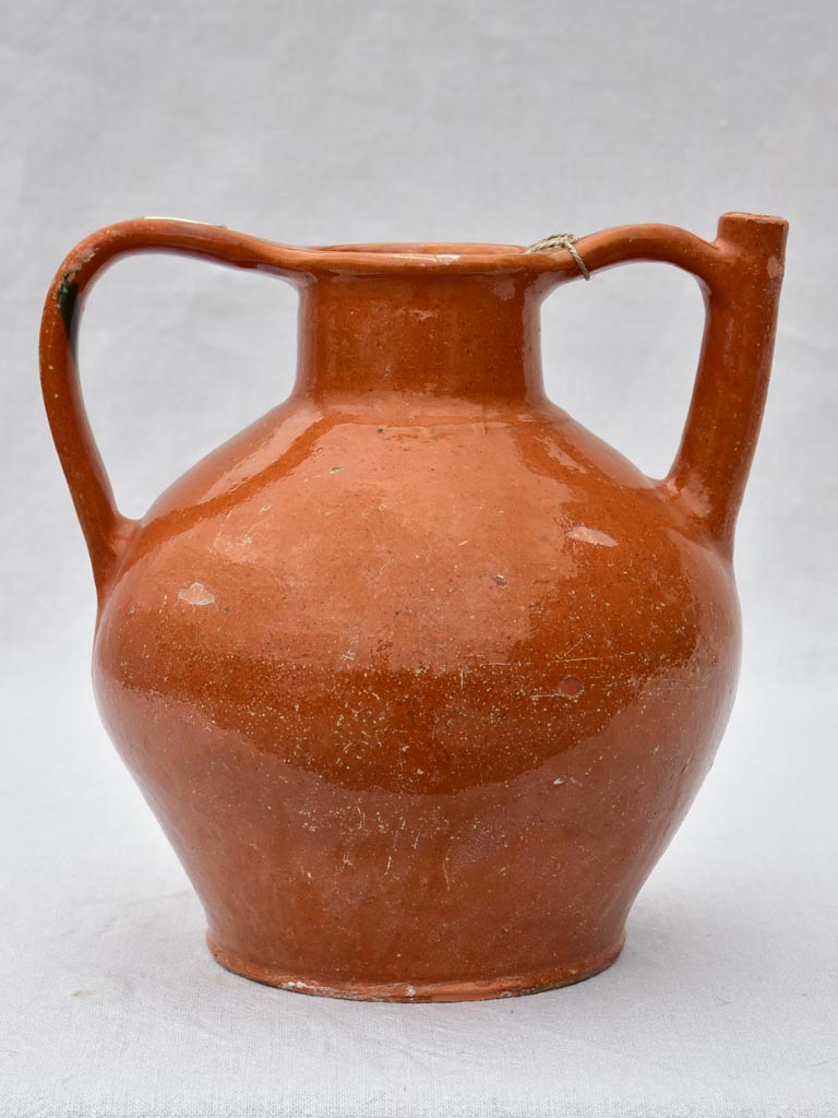 Early twentieth century French water pitcher / cruche 11½"