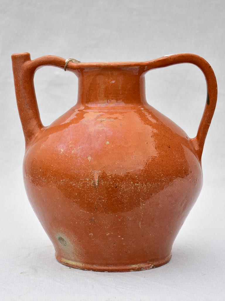 Early twentieth century French water pitcher / cruche 11½"