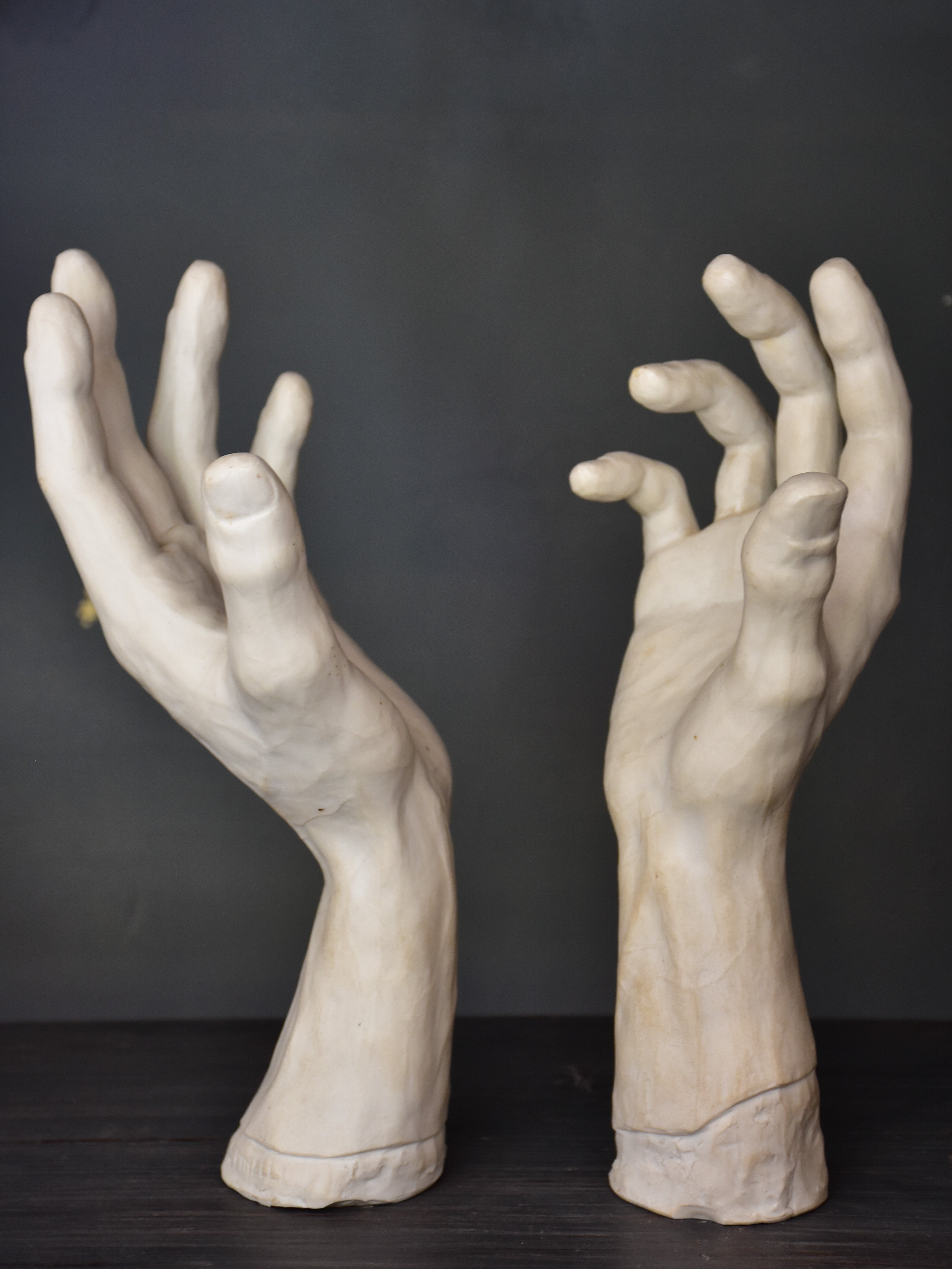 Porcelain sculpture by Albert Spinelli – pair of hands