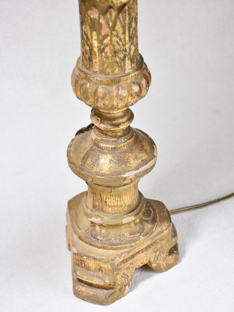 Pair of 18th-century French candlestick lamps 34¼"