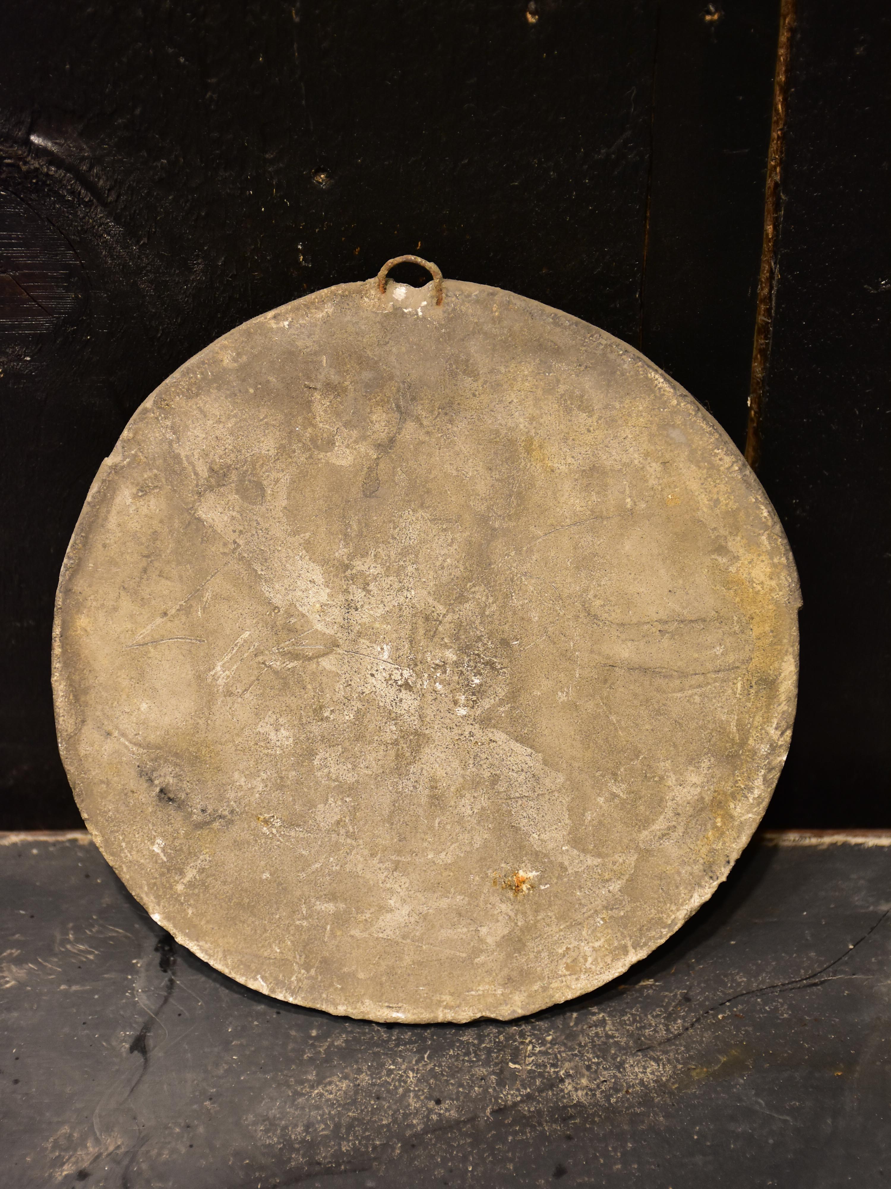 Antique French plaster mould - flower