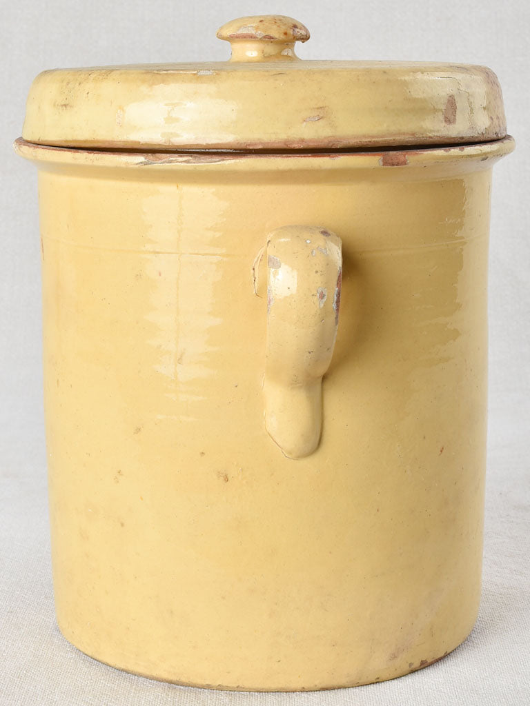 RESERVED CK Yellow preserving pot with lid - upright 10¼"