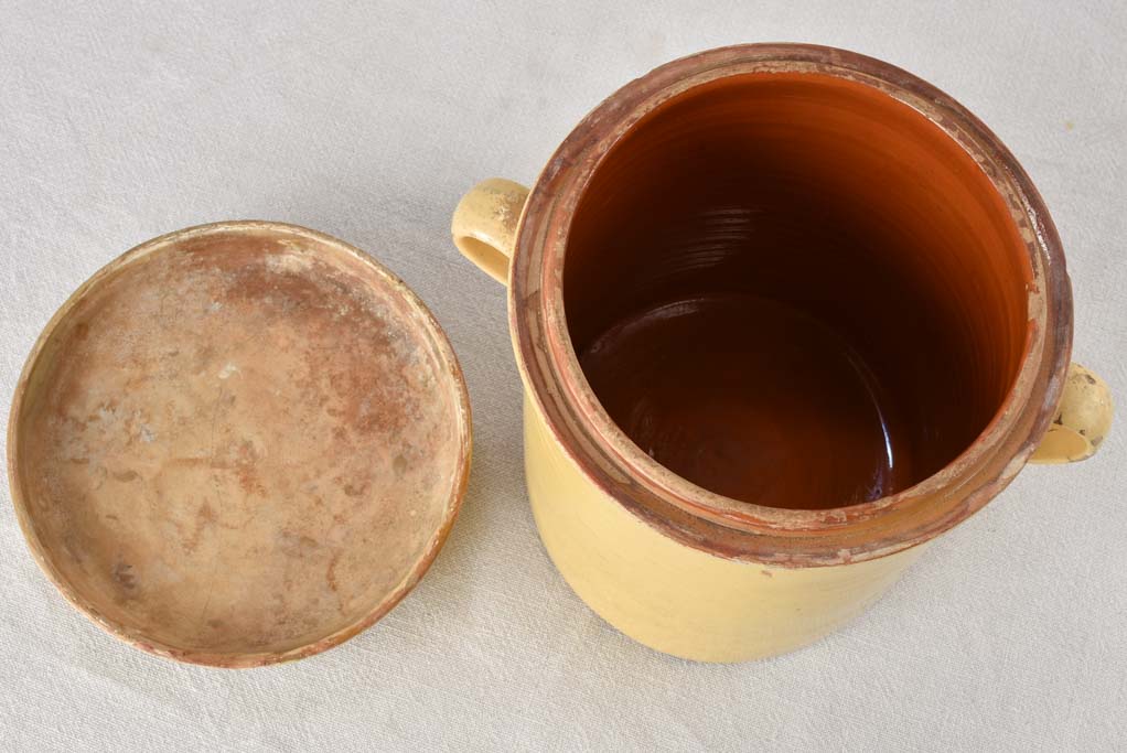 RESERVED CK Yellow preserving pot with lid - upright 10¼"