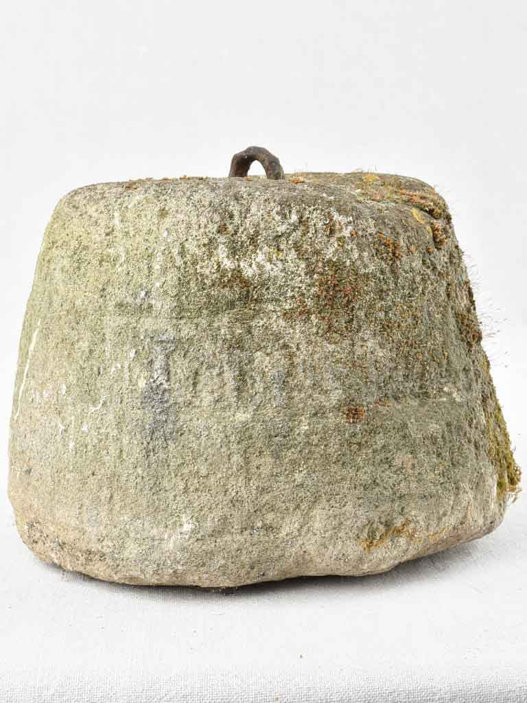 Antique stone counterweight - mushroom shape 10¾"