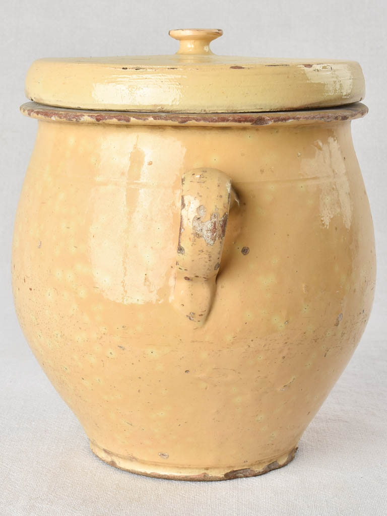 Lidded preserving pot, Provence, 19th century 10¾"