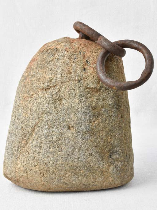 Large antique stone counterweight 12¼"