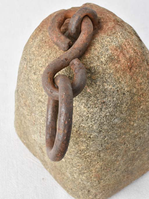 Large antique stone counterweight 12¼"