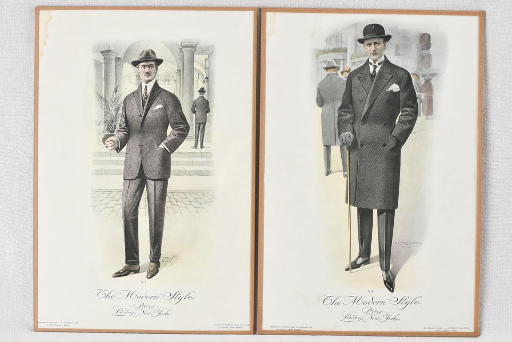 Pair of prints - The Modern Style men's boutique 11½" x 17"
