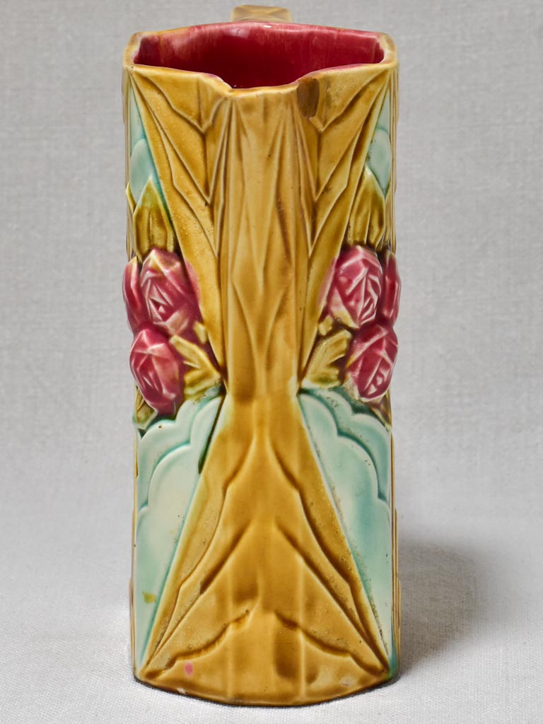 Early 20th Century Barbotine pitcher - Art Deco