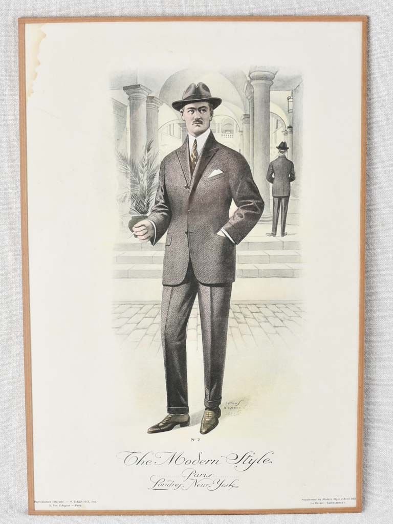 Pair of prints - The Modern Style men's boutique 11½" x 17"