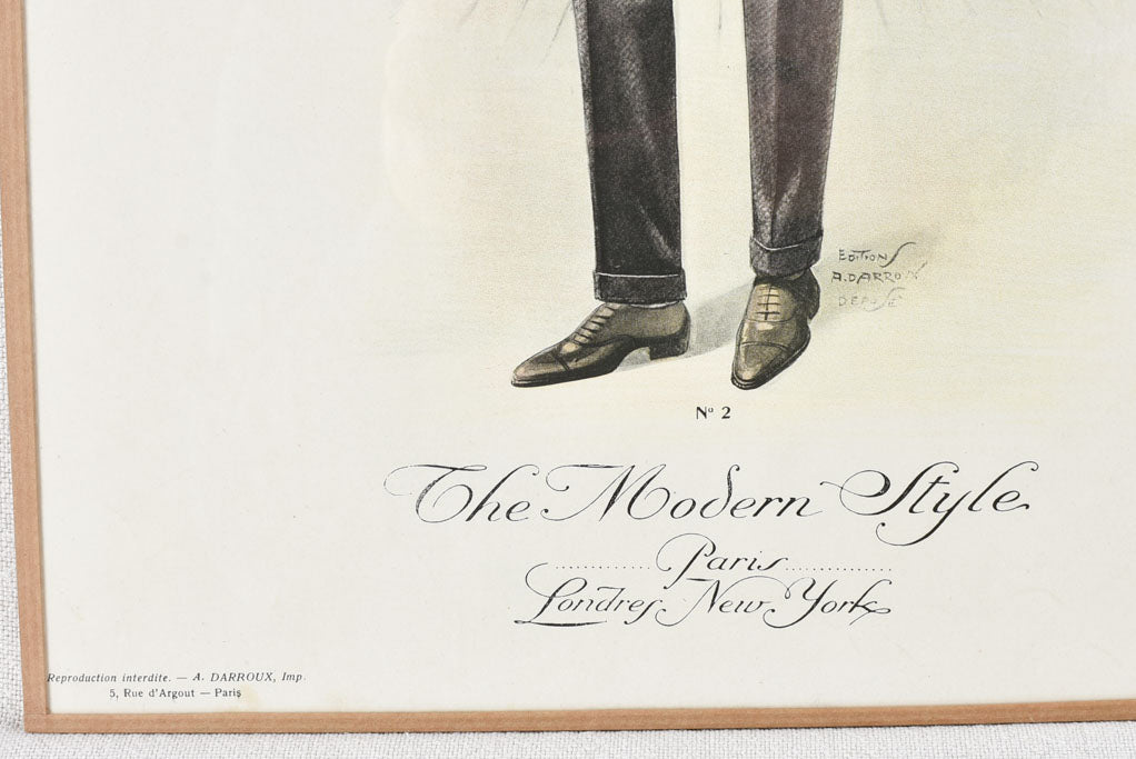 Pair of prints - The Modern Style men's boutique 11½" x 17"