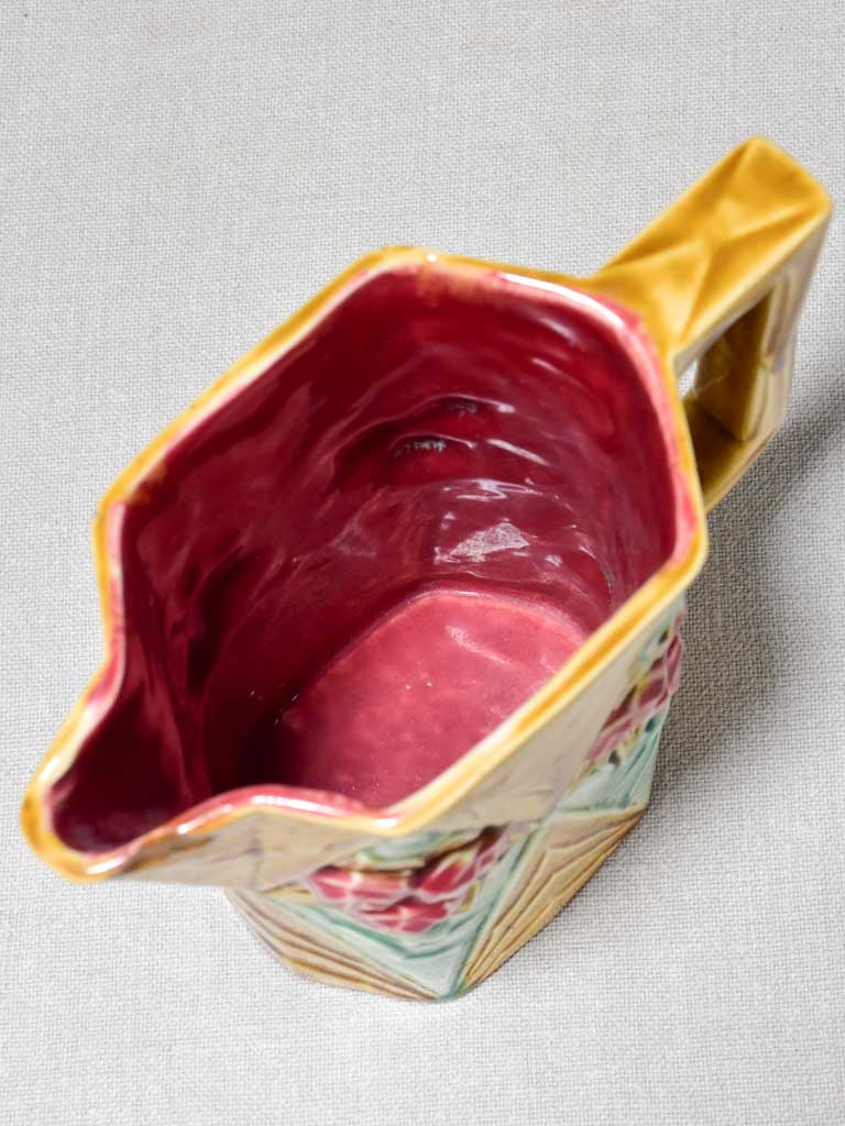 Early 20th Century Barbotine pitcher - Art Deco