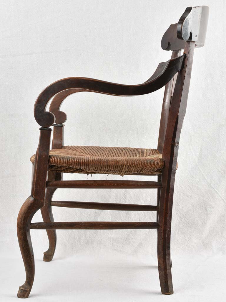 Reglued Frame Child's Walnut Armchair