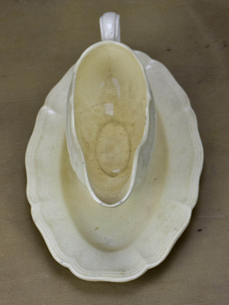 Mid Century French Digoin sauce boat