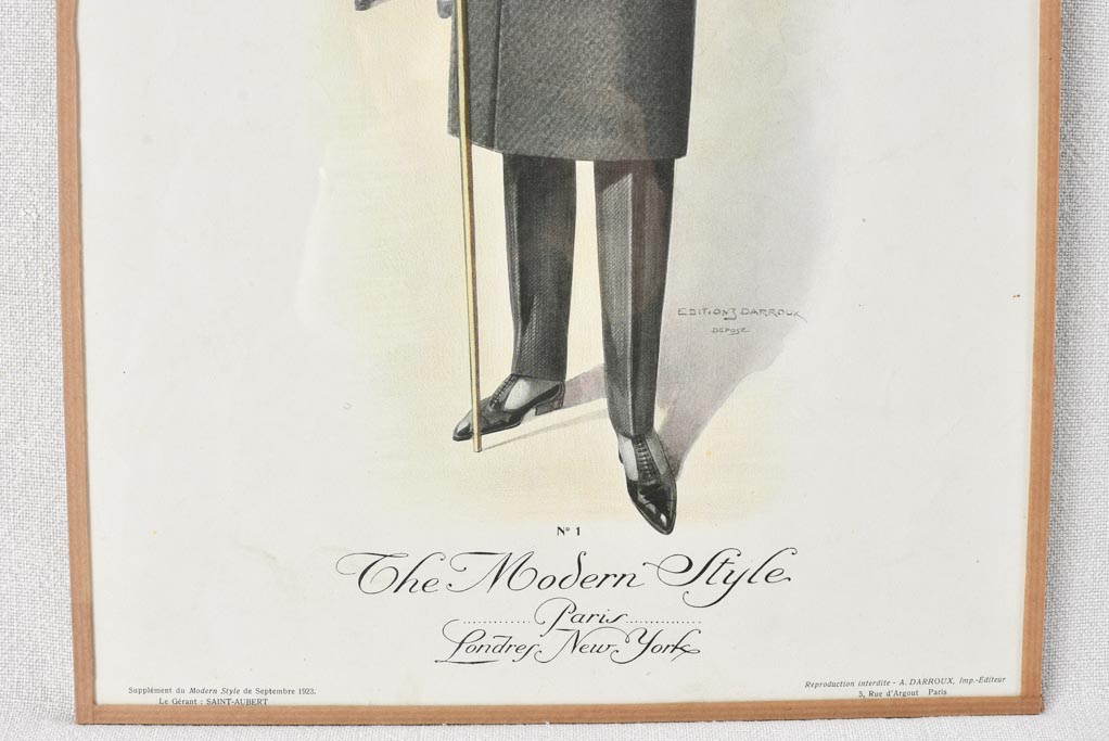 Pair of prints - The Modern Style men's boutique 11½" x 17"