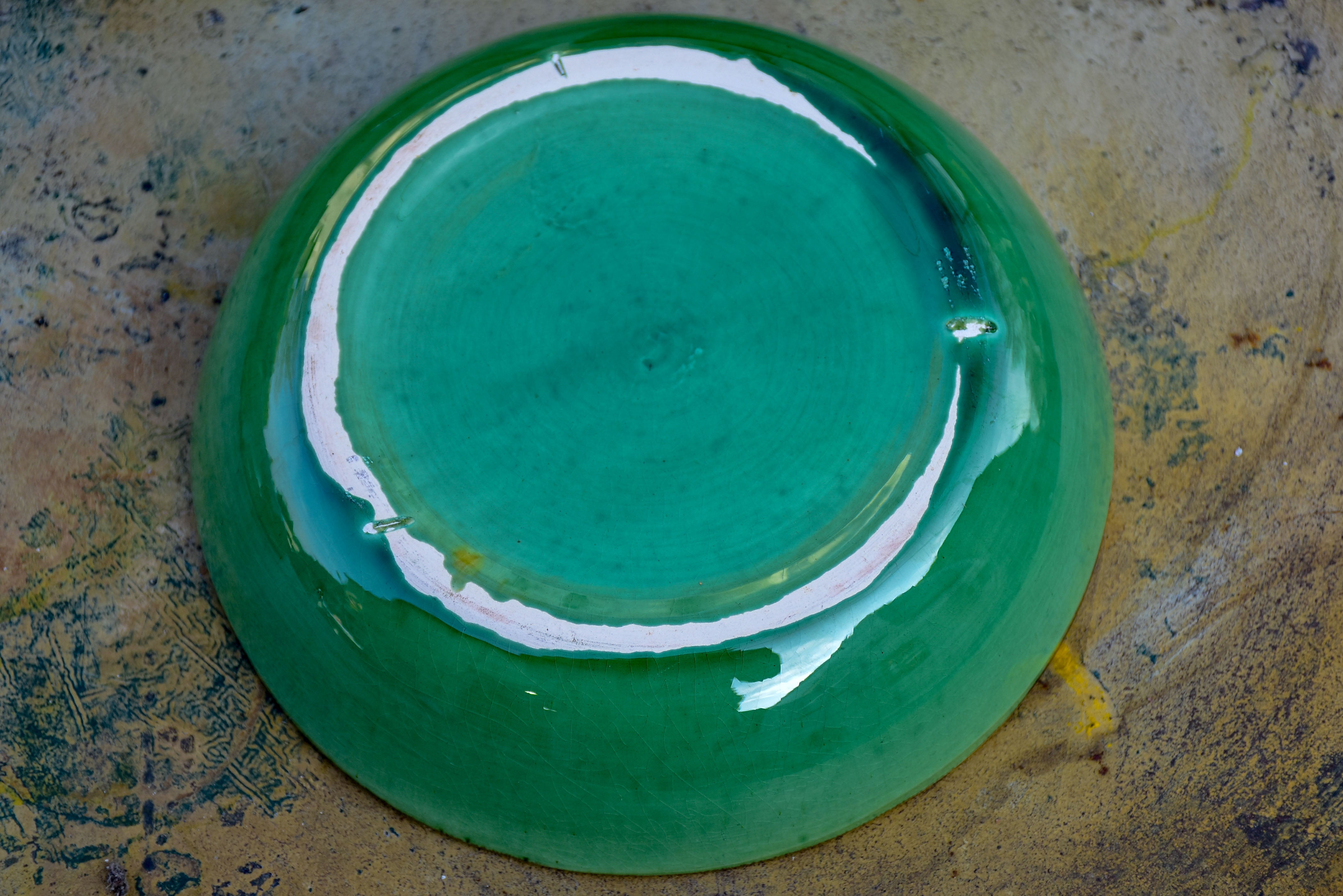 Set of 8 green ceramic bowls - Dieulefit