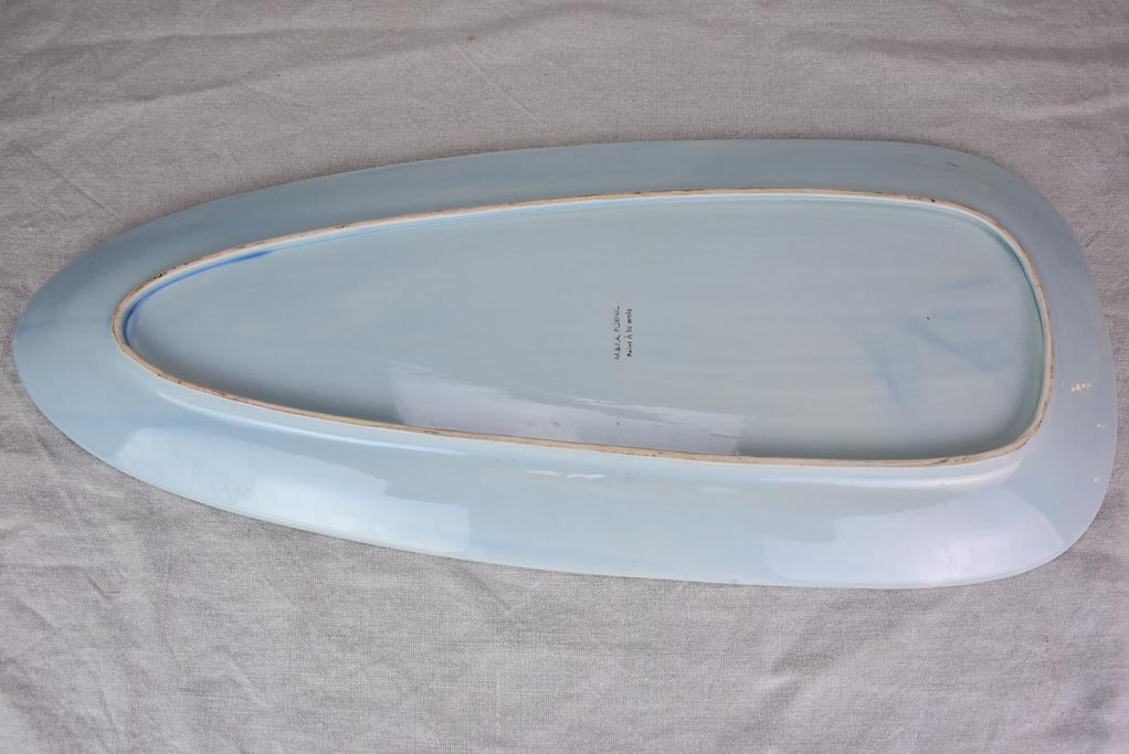 Mid century seafood platter and sauce bowl - crabs