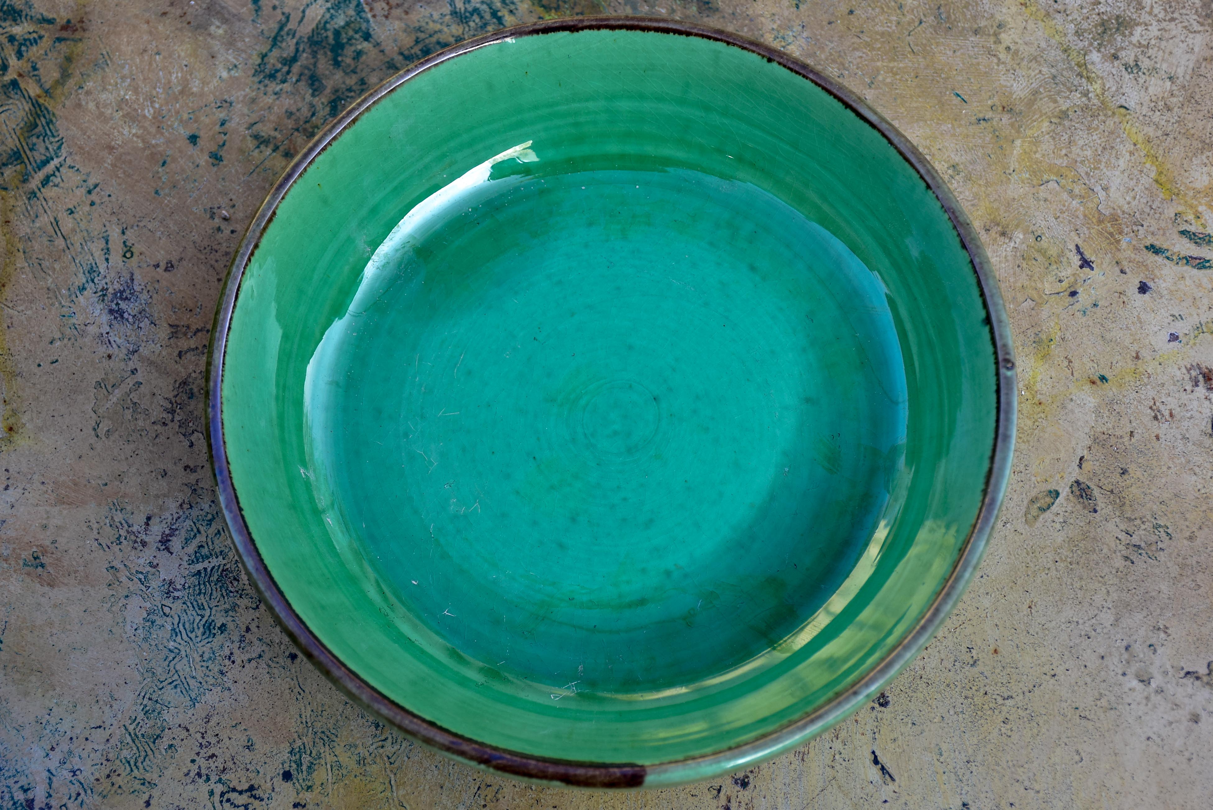 Set of 8 green ceramic bowls - Dieulefit