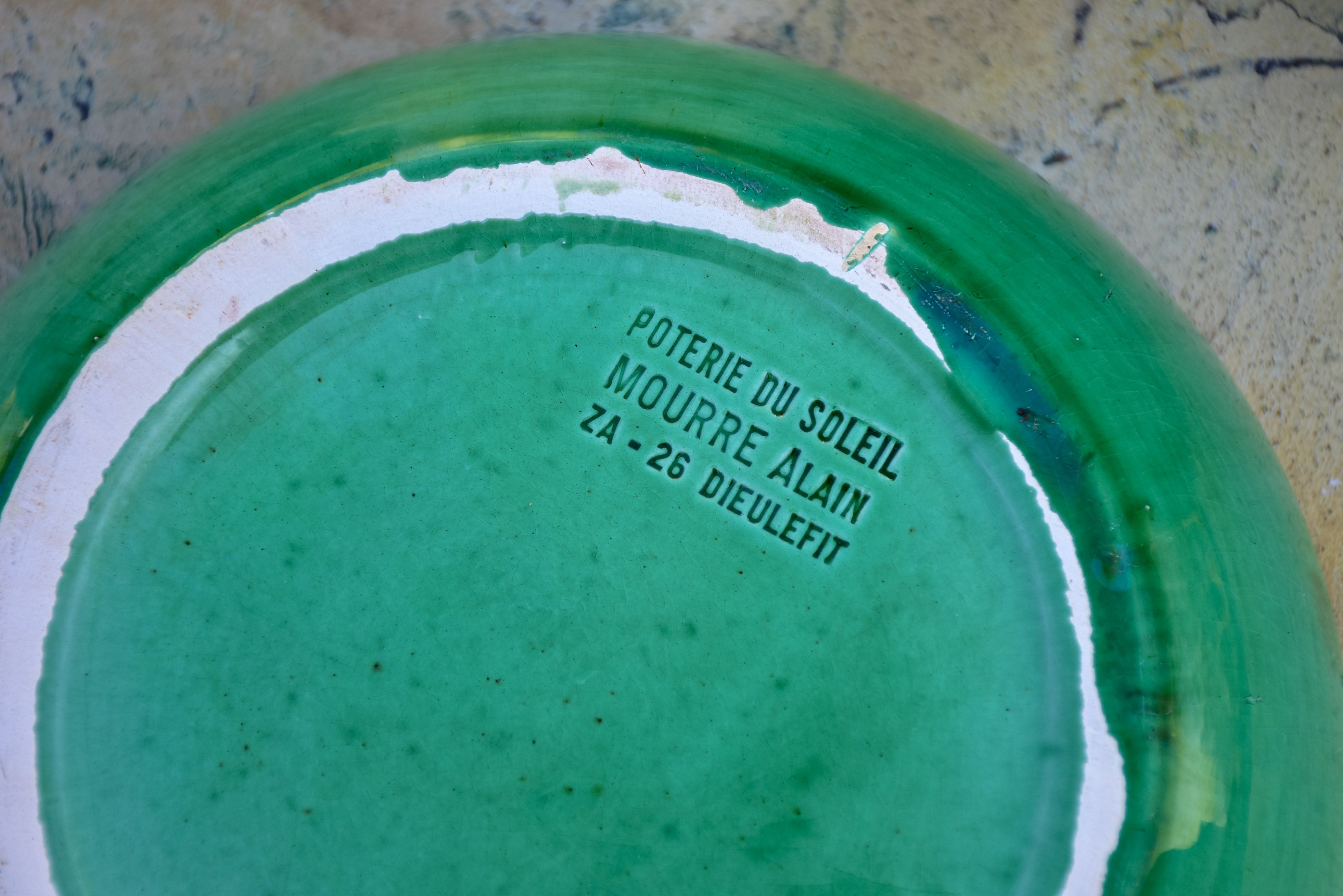Set of 8 green ceramic bowls - Dieulefit