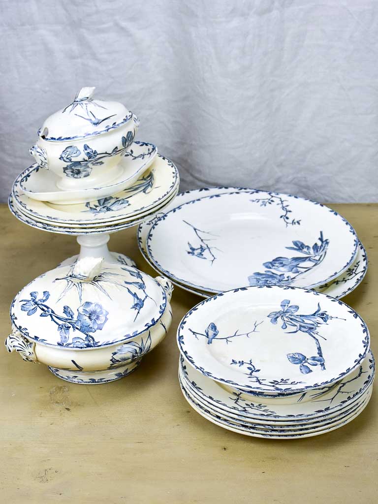 Antique Oxford French dinner service - 14 piece